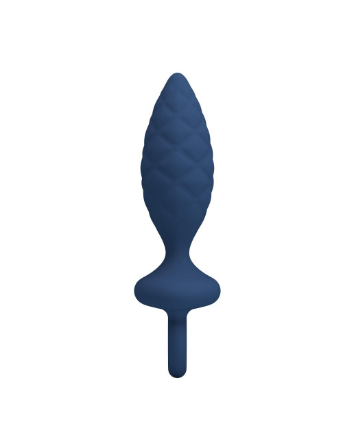 MR. PLAY Butt Plug with Loop M - silikonowy plug analny, ergonomiczny, wodoodporny, 13,4 cm