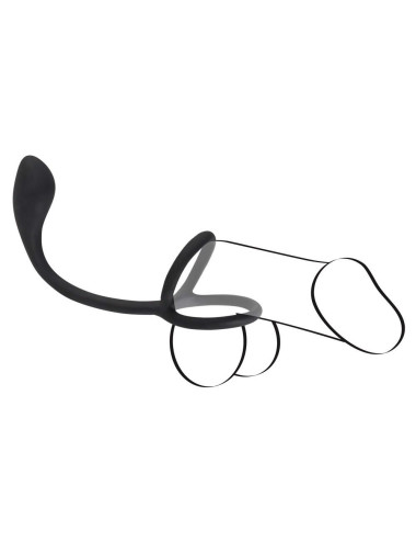Black Velvets Cock + Ball ring