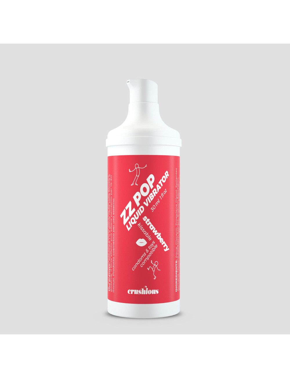 Crushious ZZ Pop Liquid Vibrator Strawberry 30ml