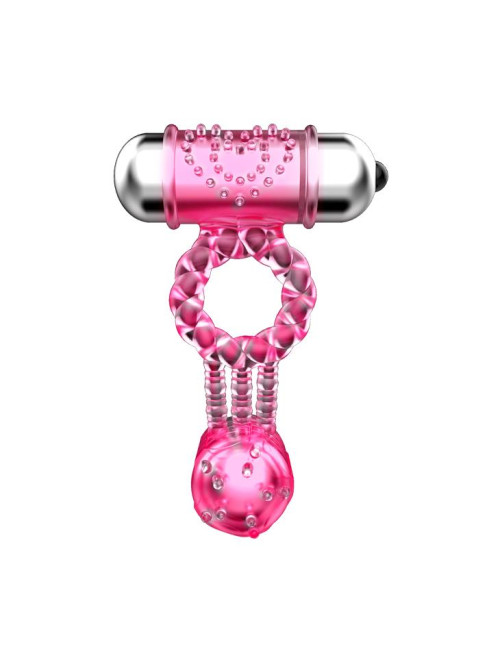 BAILE Sweet Vibration Ring - Pierścień na penisa z 10 funkcjami wibracji