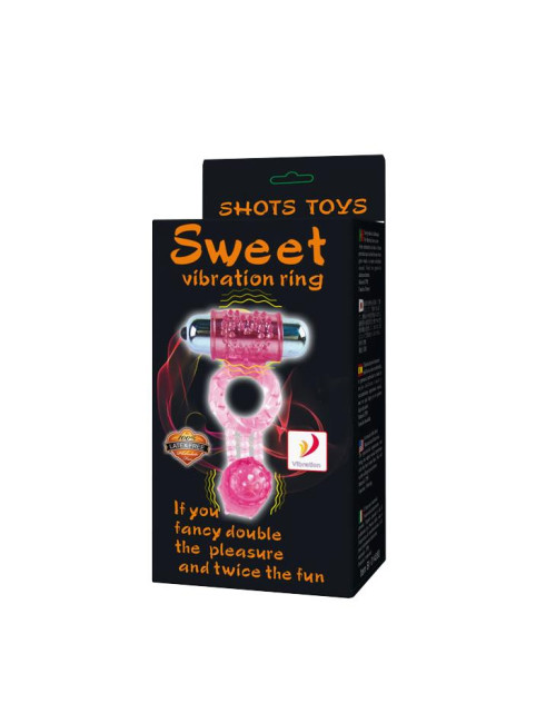 BAILE Sweet Vibration Ring - Pierścień na penisa z 10 funkcjami wibracji
