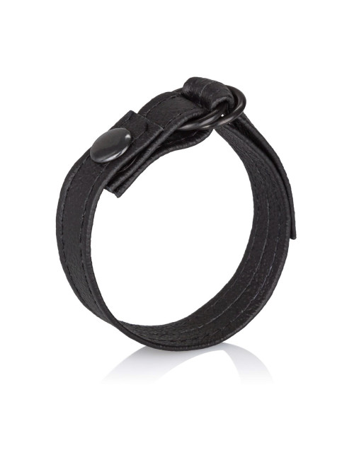 Leather Cinch Black - Pierścienie bez wibracji (Zabawki)