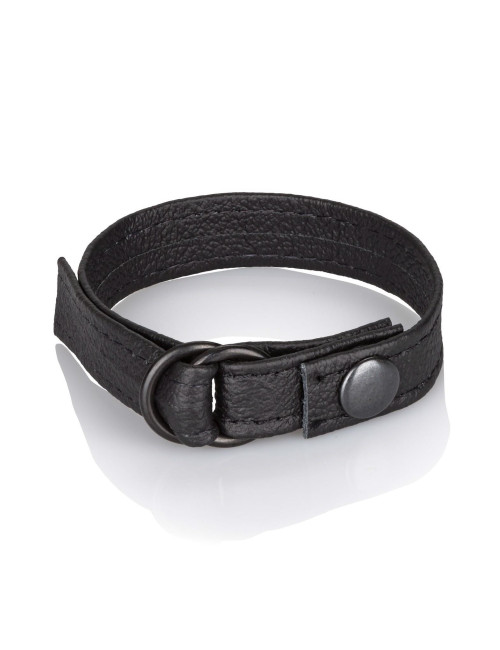 Leather Cinch Black - Pierścienie bez wibracji (Zabawki)