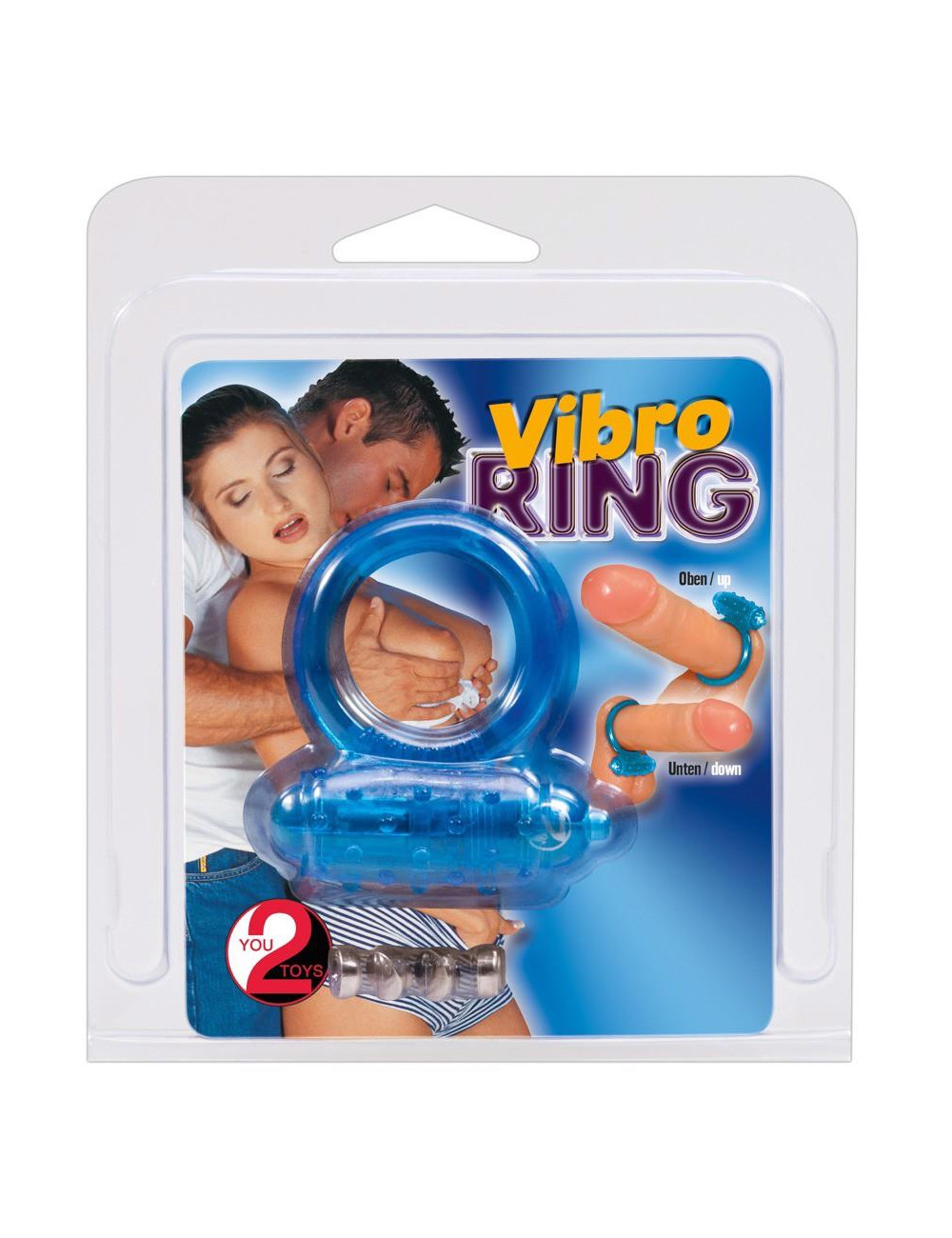 Vibrating cockring blue