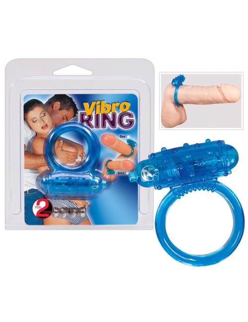 Vibrating cockring blue