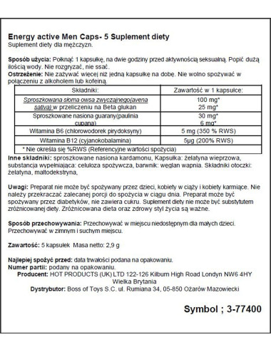 Supl.diety-Men Energy-5 Caps