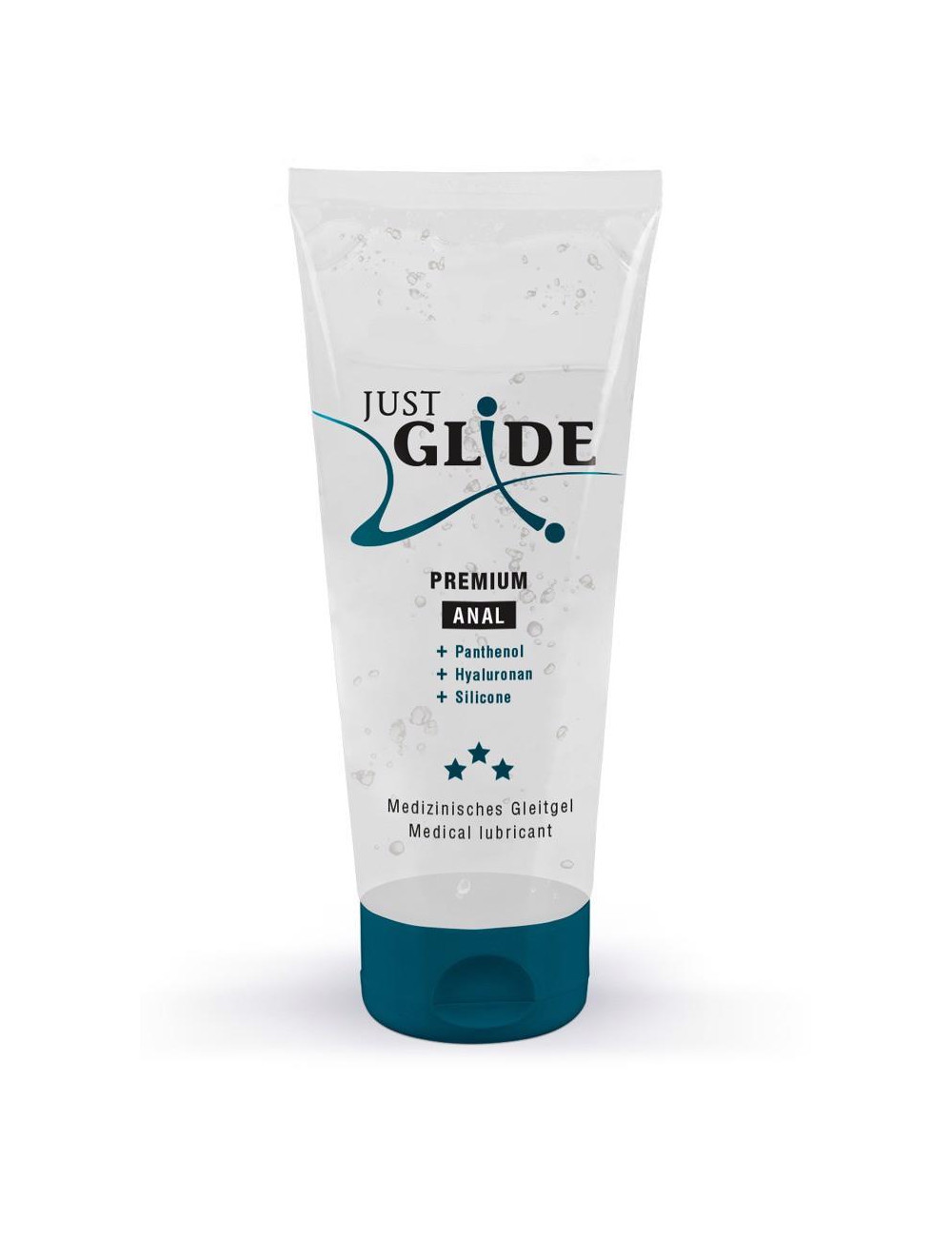 Just Glide Premium Anal 200 ml – żel analny afrodyzjakowy z hialuronem, wegański