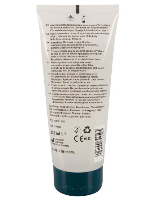 Just Glide Premium Anal 200 ml – żel analny afrodyzjakowy z hialuronem, wegański