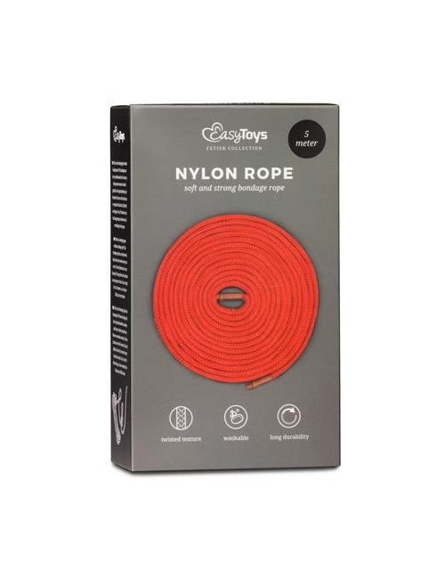 Wiązania-Red Bondage Rope - 5m