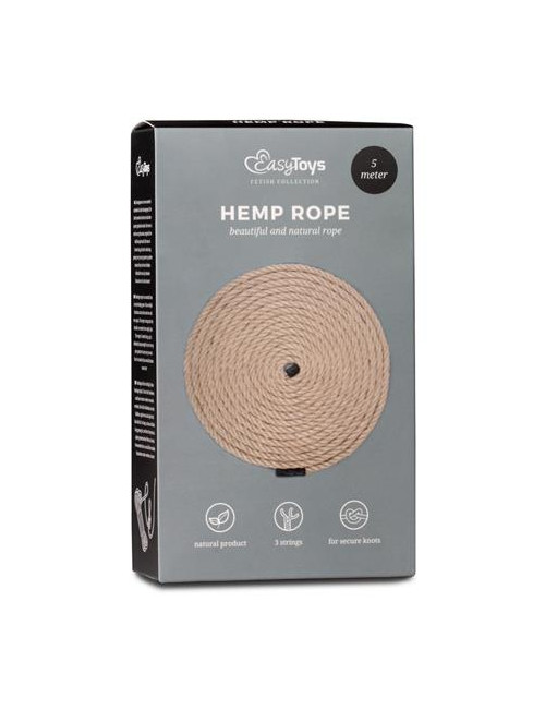 Wiązania-Hemp Bondage Rope 5M