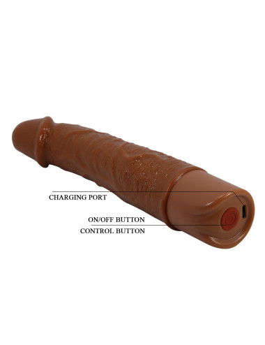 Pretty Love Leander Realistic Vibrating Dildo (Brown Edition)