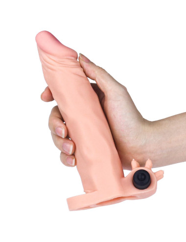Add 2 Pleasure X Tender Vibrating Penis Sleeve Flesh