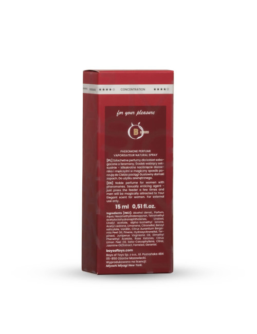 Miyoshi Miyagi INSTINCT Feromony z Perfumami dla Kobiet 15 ml
