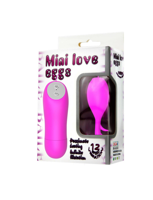 BAILE- Mini love egg, 12 vibration functions