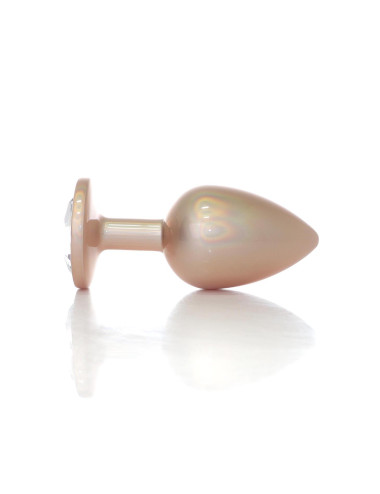 Plug-Jewellery Pearl Gold PLUG- Clear L