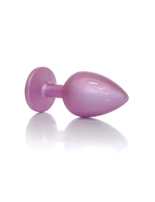 Plug-Jewellery Pearl Pink – Biżuteryjny Plug Analny ze Stali Nierdzewnej, Ø3,8 cm, Dł.9 cm, L