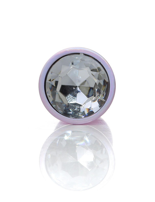 Plug-Jewellery Pearl Pink – Biżuteryjny Plug Analny ze Stali Nierdzewnej, Ø3,8 cm, Dł.9 cm, L