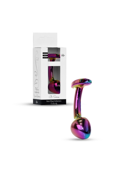 B-Series HeavyFun Multicolour Curved Plug Analny Biżuteryjny