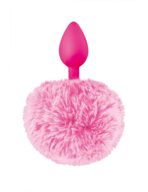 Sweet Caress Różowy Silikonowy Plug Analny z Puszkiem
