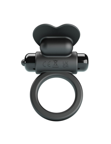 PRETTY LOVE - VIBRANT PENIS RING DEBONAIRE Black, 10 vibration functions