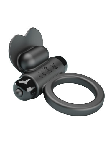 PRETTY LOVE - VIBRANT PENIS RING DEBONAIRE Black, 10 vibration functions