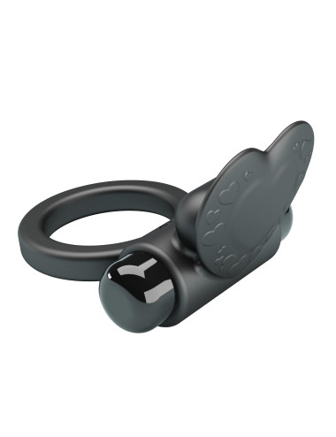 PRETTY LOVE - VIBRANT PENIS RING DEBONAIRE Black, 10 vibration functions