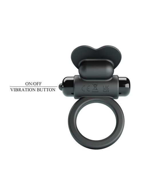 PRETTY LOVE VIBRANT PIERŚCIENIE EREKCJI Z WIBRACJĄ DEBONAIRE Black – 10 funkcji