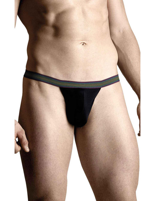 Męskie Stringi SoftLine 4496 Czarne M/L