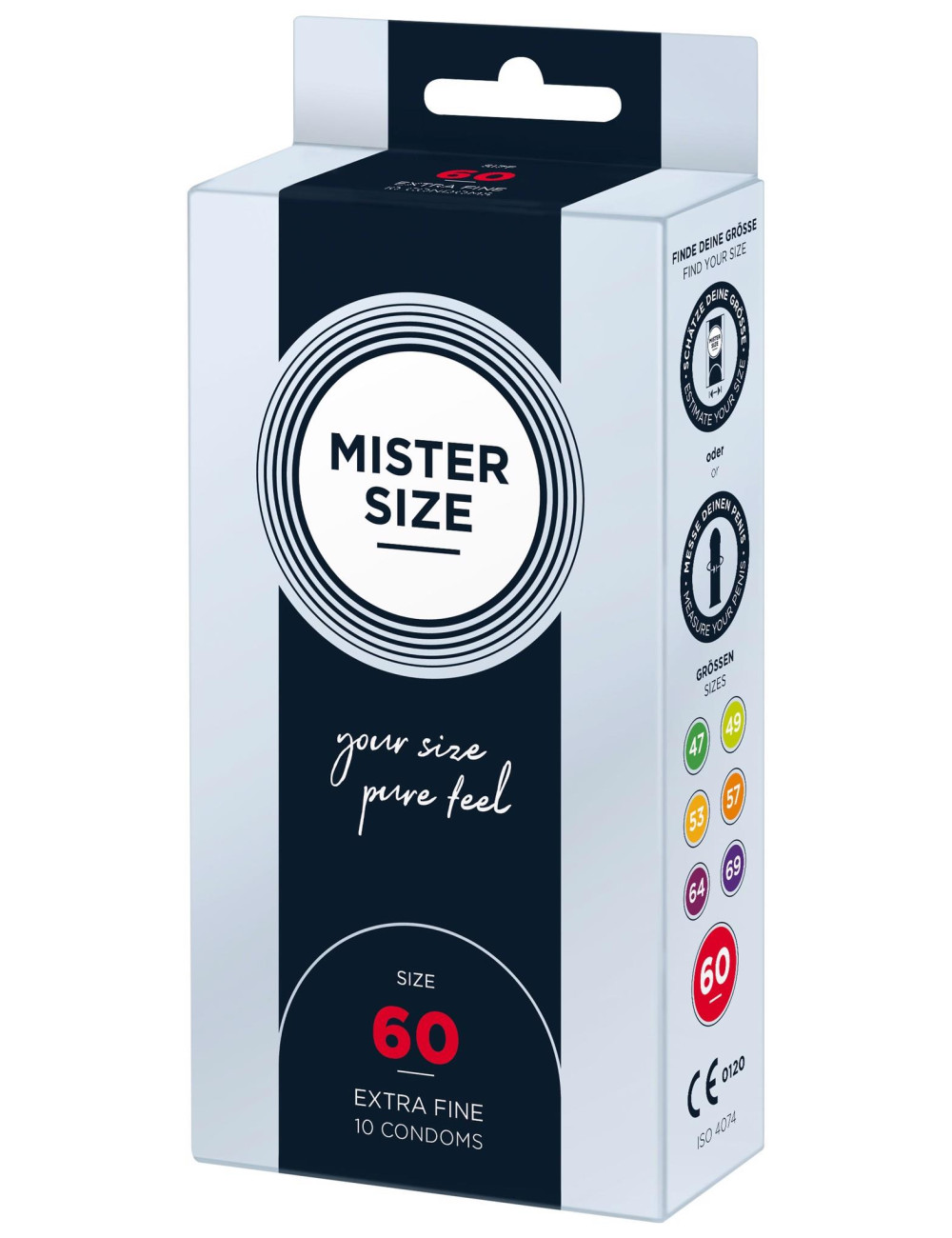 Mister Size Prezerwatywy Naturalne 60mm 10 sztuk