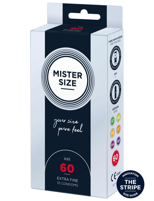 Mister Size Prezerwatywy Naturalne 60mm 10 sztuk