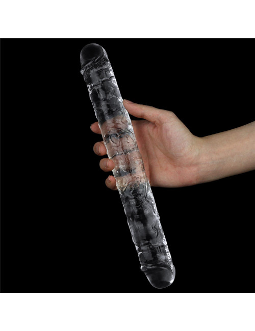 Lovetoy Flawless Clear Przezroczyste Podwójne Dildo 12 cali