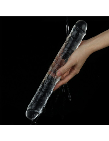 Flawless Clear Double dildo 12''