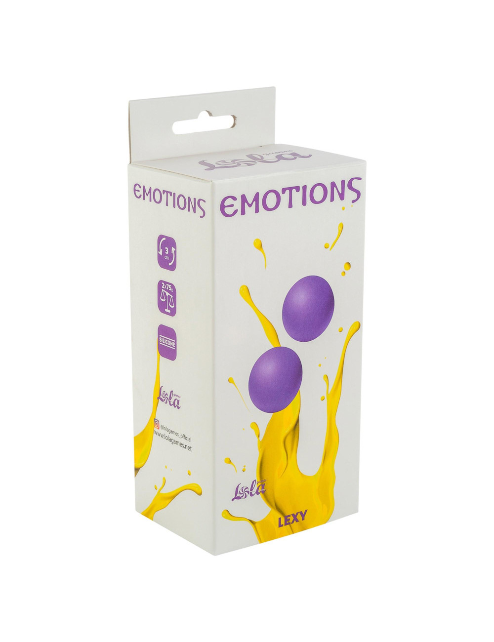 Lola Toys Emotions Lexy Large Purple - Fioletowe kulki geisha