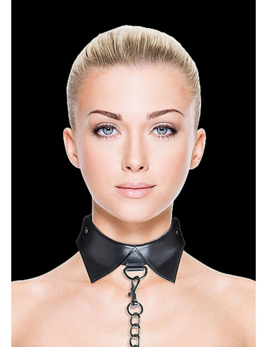 Exclusive Collar & Leash Black – Obroża i Smycz BDSM, Kagańce | Zabawki BDSM