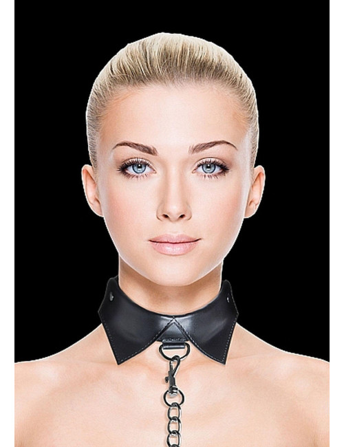 Exclusive Collar & Leash Black – Obroża i Smycz BDSM, Kagańce | Zabawki BDSM
