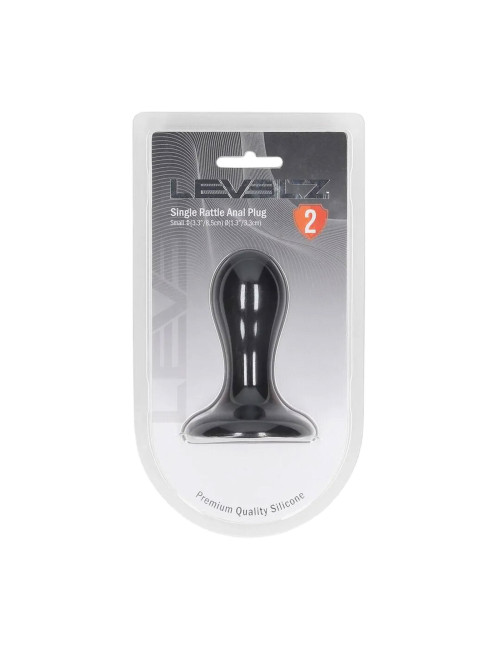 Levelz Płynny Silikonowy Korek Analny Single Rattle S