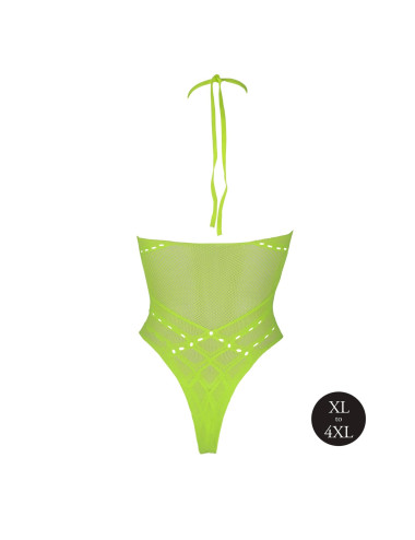 Body with Halter Neck - Neon Green - XL/XXXXL