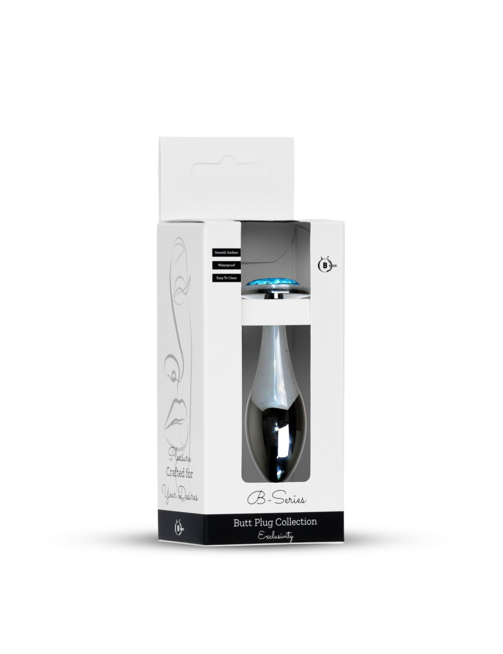 B-Series HeavyFun Plug z kryształkiem Light Blue L