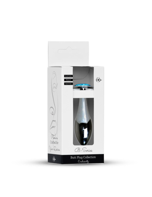 Plug-Jewellery Silver PLUG- Light Blue L