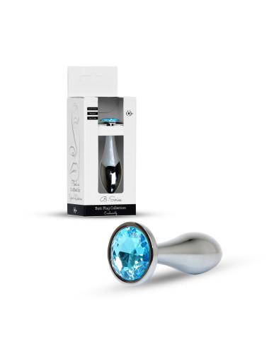 Plug-Jewellery Silver PLUG- Light Blue L