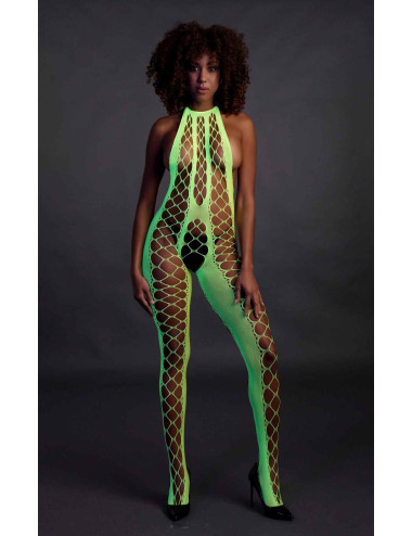 Bodystocking with Halterneck - Green - XS/XL