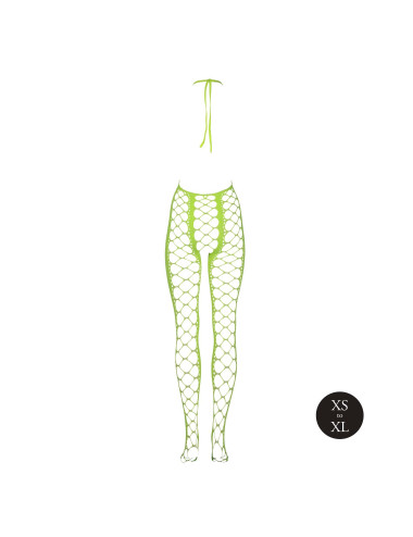 Bodystocking with Halterneck - Green - XS/XL