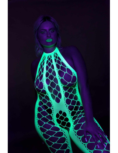 Bodystocking with Halterneck - Green - XS/XL