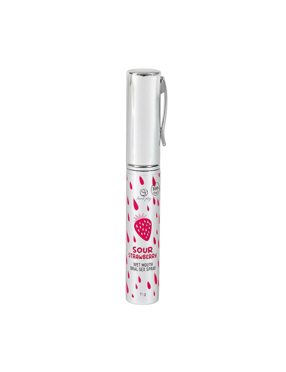 Secret Play Kwaśny Truskawkowy Spray do Ust 30ml