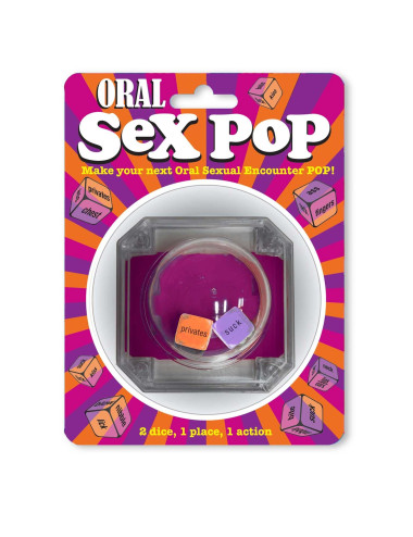 Oral Sex Pop - Gra erotyczna dla par, śmieszna i pikantna. Zabawna zabawa wstępna z elementami seksu oralnego