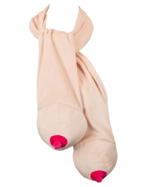 Scarf with two boobs