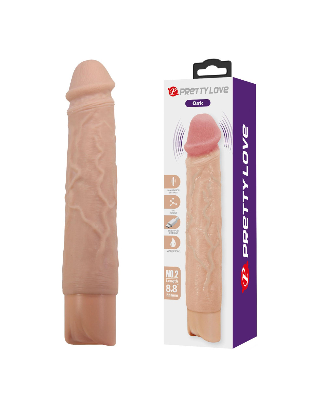 Pretty Love Osric Realistic Vibrating Dildo