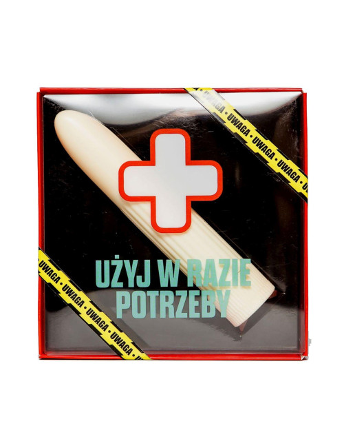 Wibrator Awaryjny Biały - Wibrator z regulacją prędkości | Śmieszny gadżet erotyczny