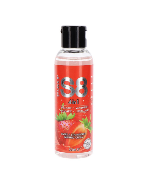 S8 4-in-1 Dessert Lube Strawberry - Afrodyzjaki Żele Smakowe 125ml