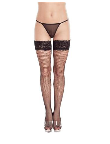 SoftLine Pończochy Kabaretki Plus Size 5517 Czarne 2XL